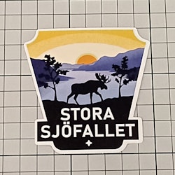 Stora Sjöfallet Nationalpark - Klistermärke