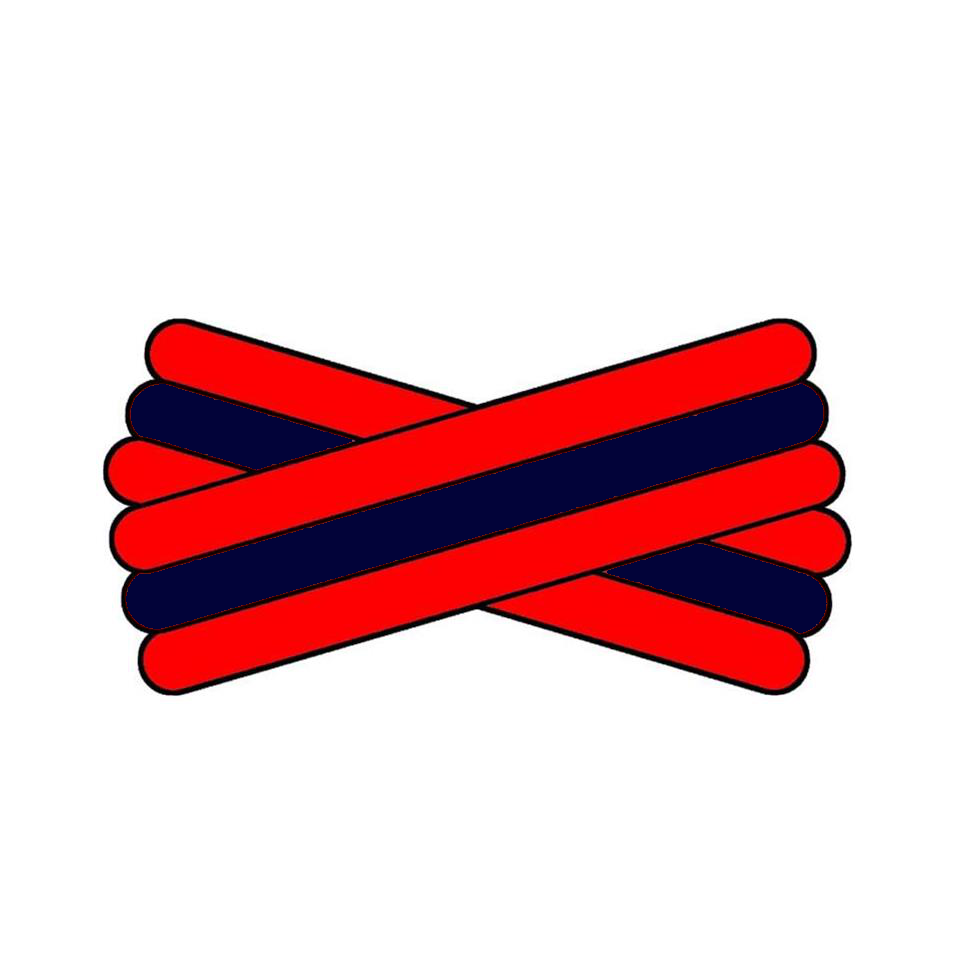 Spegatt (Red - Navy Blue - Red)