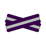 Spegatt (Purple - Silver - Purple)