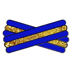 Spegatt (Royal Blue - Metallic Gold - Royal Blue)