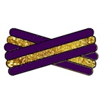 Spegatt (Purple - Metallic Gold - Purple)