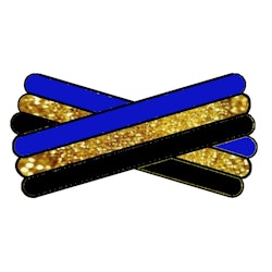 Spegatt (Royal Blue- Metallic Gold - Black)