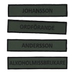 Eget namnband - Olivgrön