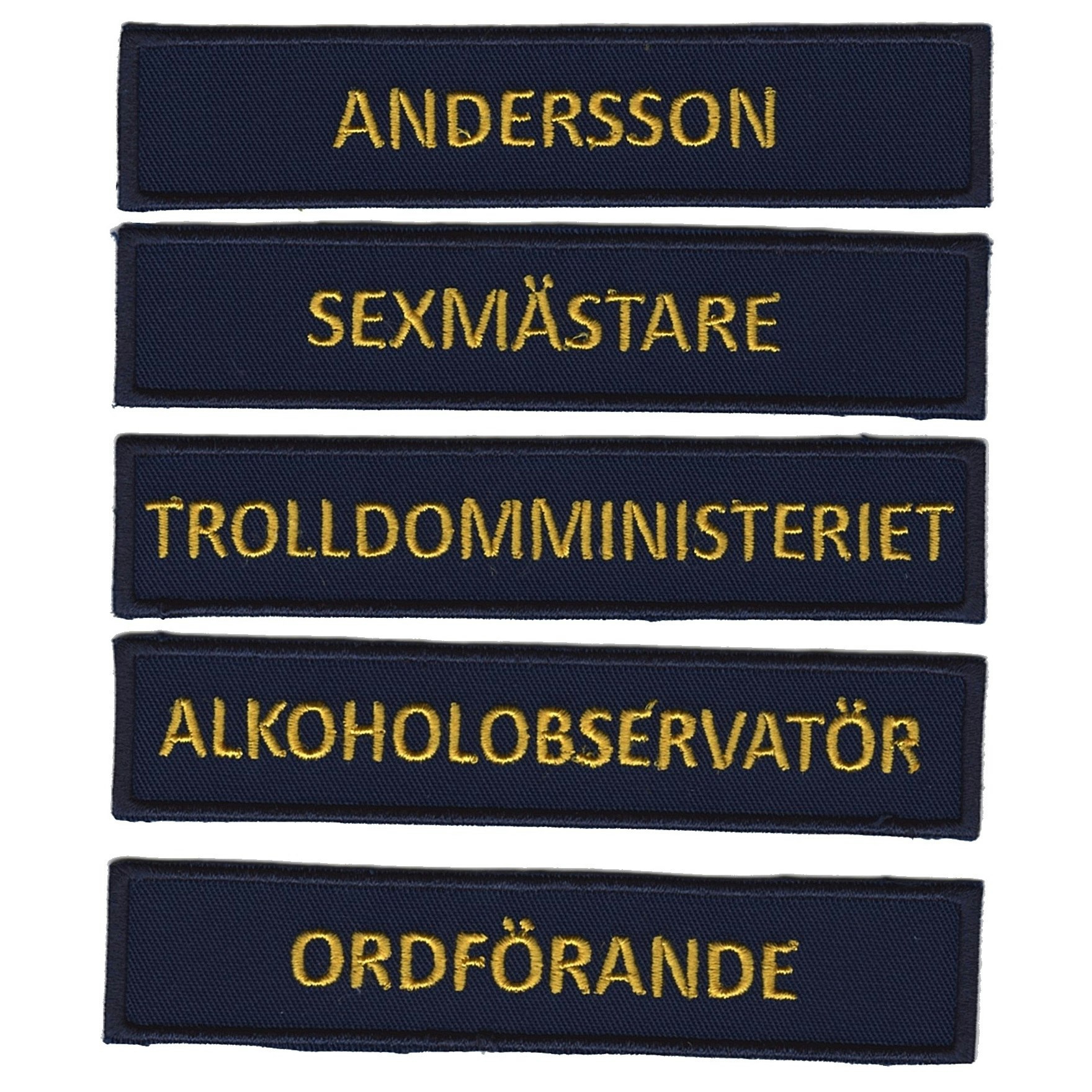 Eget namnband - Marinblå