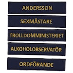 Eget namnband - Marinblå