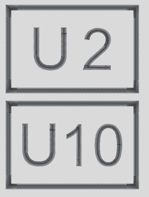 Specialtillverkade märken - individmärken U0-U10