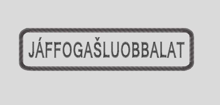 Specialtillverkade märken - JÁFFOGAŠLUOBBALAT