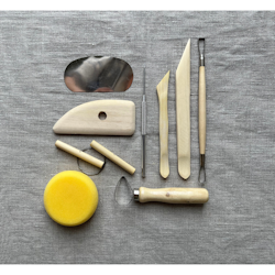 Keramikverktyg lilla uppsättningen, 9st delar