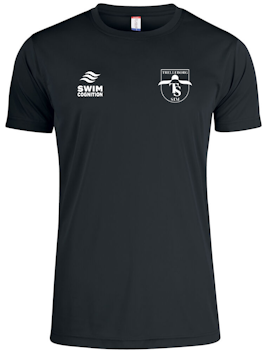 TS T-Shirt Polyester svart + NAMN