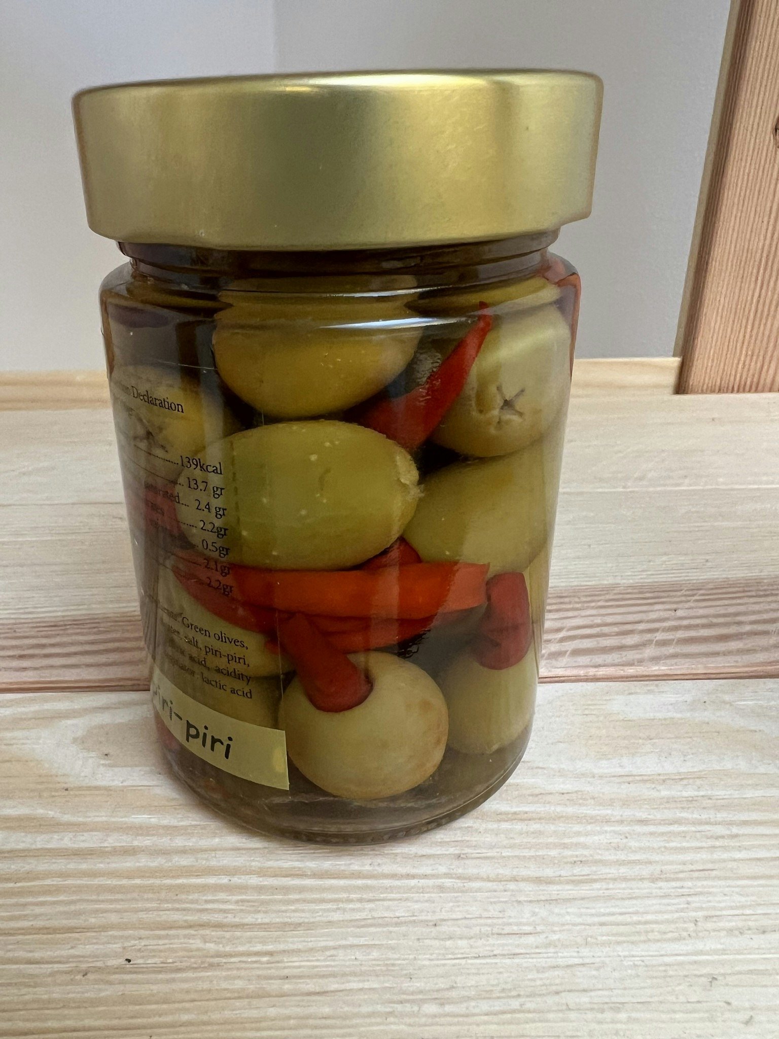 Gröna Oliver med Pikant Piri-Piri - 370 ml