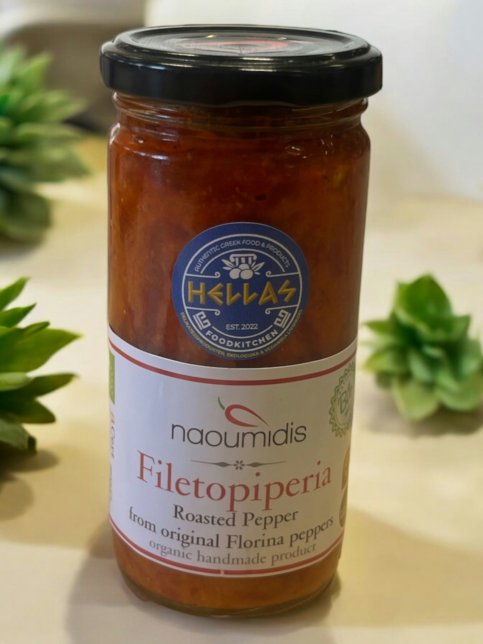 Ugnsgrillad paprika i file hela Bio Organic 380gr