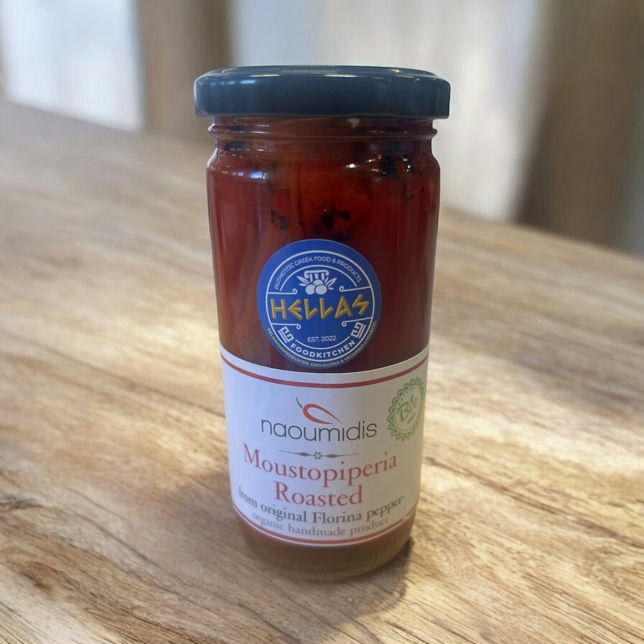 Ugnsgrillad paprika Skalade hela Bio Organic 380gr