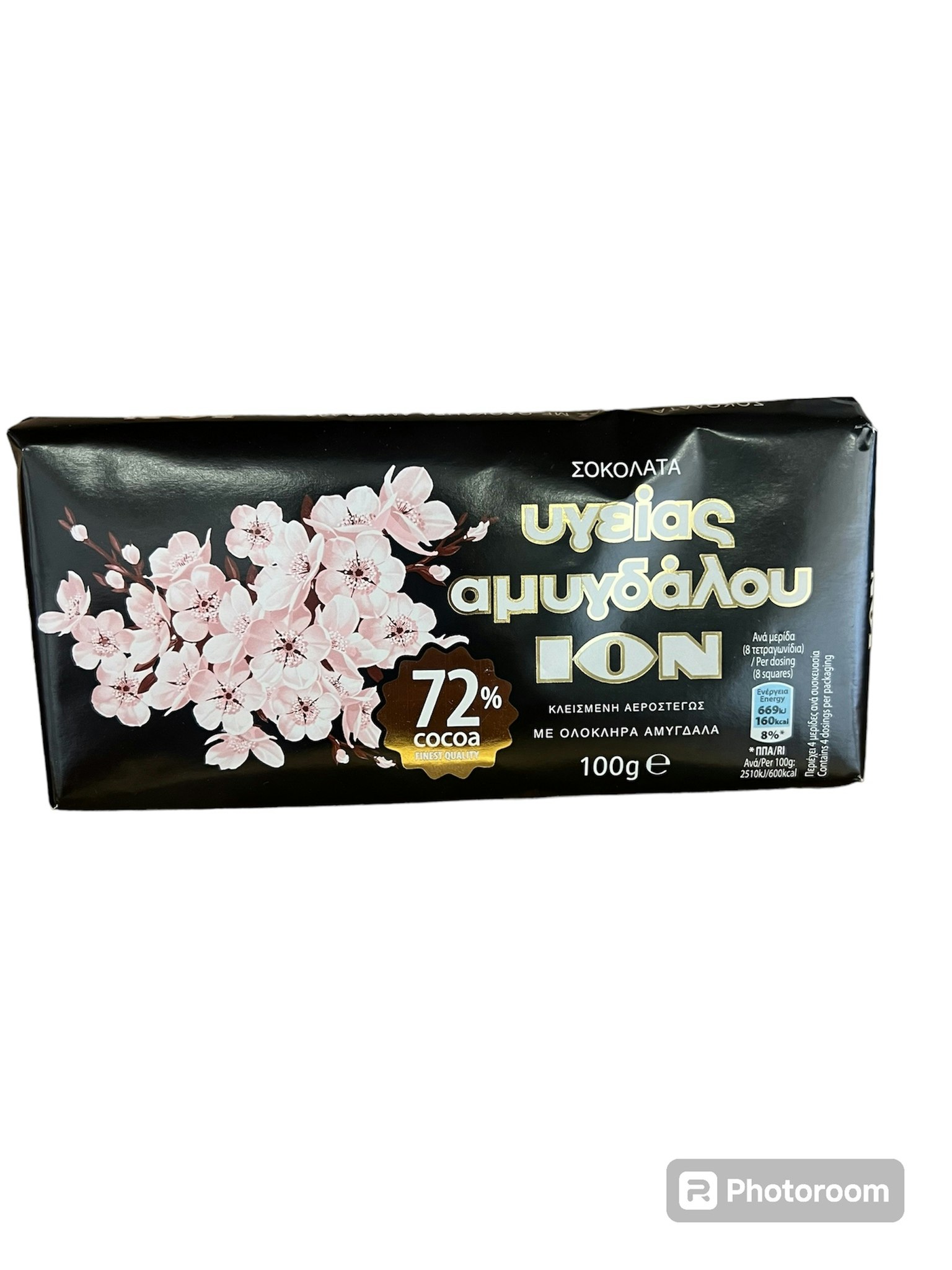 Mörk choklad med mandel (100g) ION