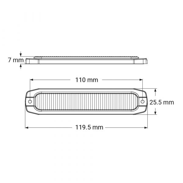 LED Blixtljus Ultraslim