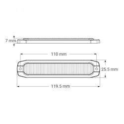 LED Blixtljus Ultraslim
