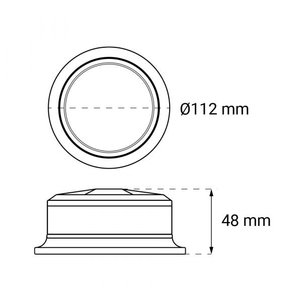 LED Puck varningsljus