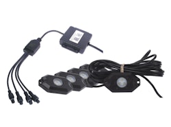 RGB LED Belysning 4 pack, Bluetoothstyrning