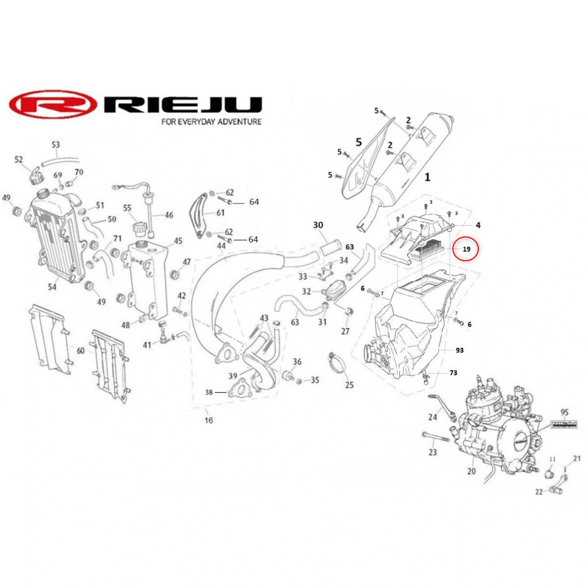 Luftfilter - Rieju MRT / DRAC E5 V2