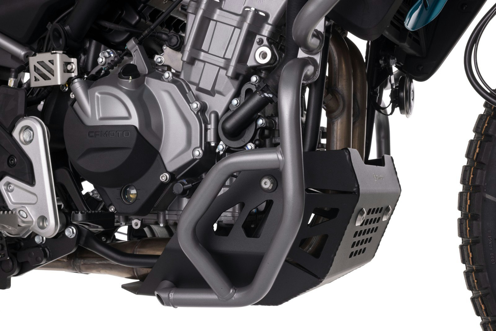 Nedre motorbågar svart - CFMOTO 450MT