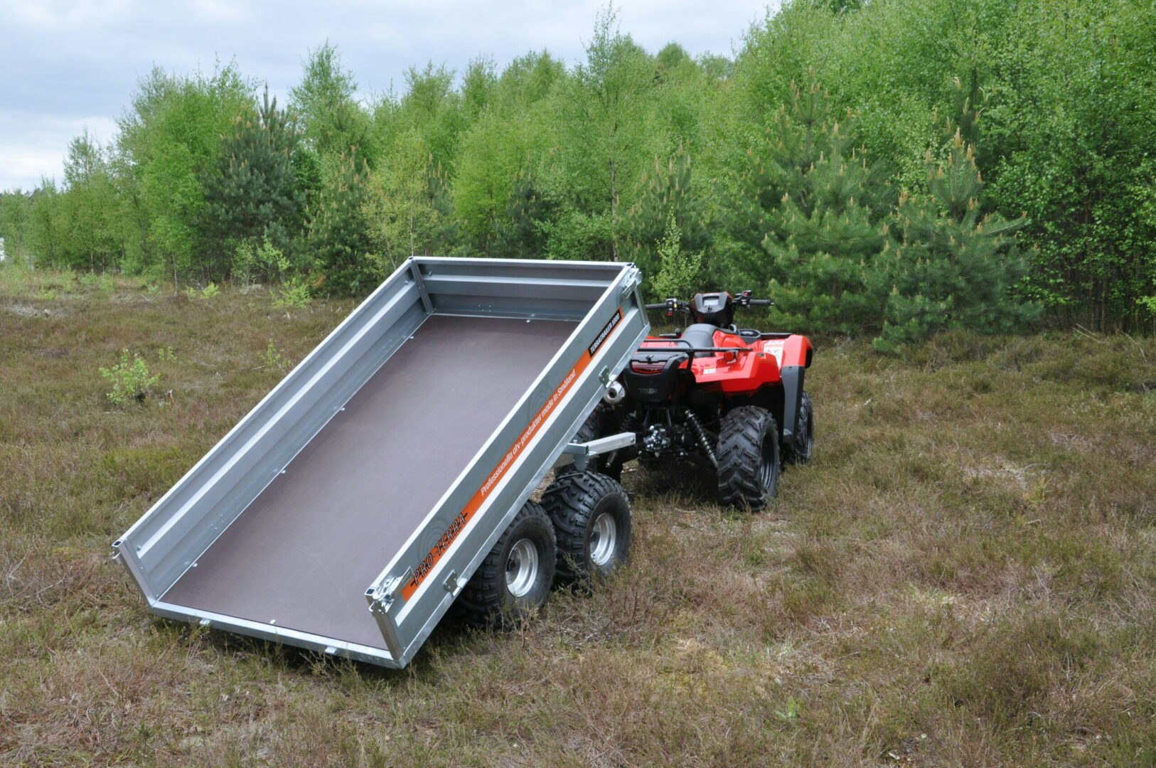 Pro-Terra - Flakvagn med boggie