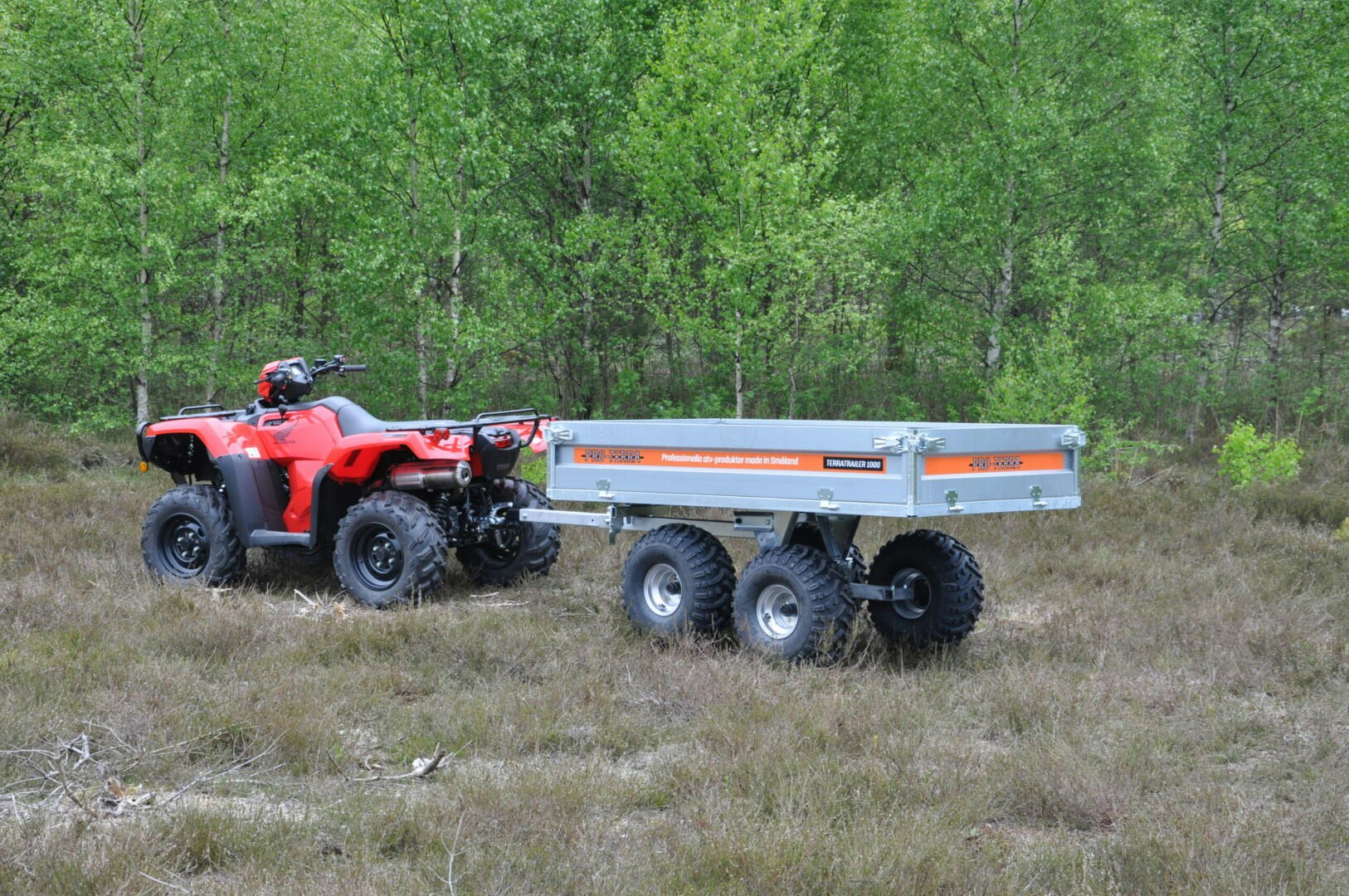 Pro-Terra - Flakvagn med boggie