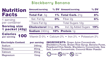 Huma - Huma Gel Plus Blackberry Banana, 42g