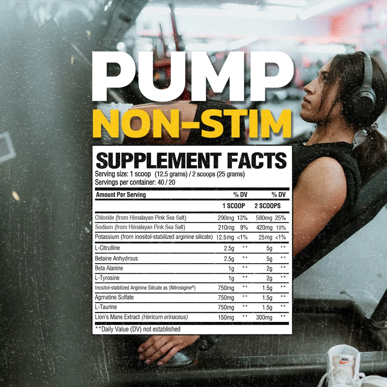 Raw Nutrition - Pump Non-Stim, 480g