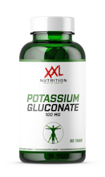 XXL Nutrition - Potassium Gluconate 100mg, 90 tabs