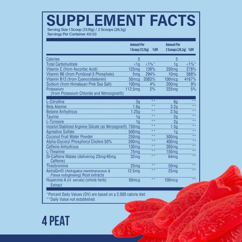Raw Nutrition - Thavage pre-workout 520 g