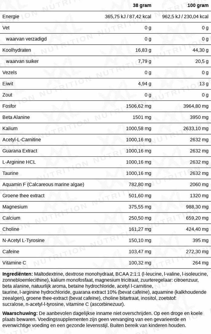 XXL Nutrition - Endurance Lemon, 1140g