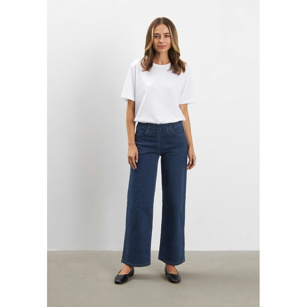Donna loose dark blue denim