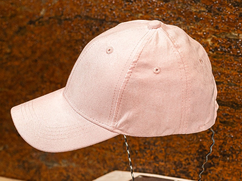 6 Panel Suede Pink