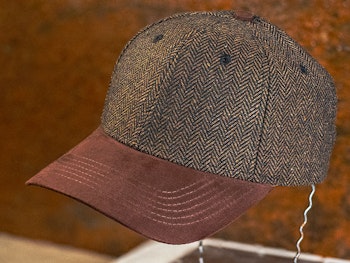 6 Panel Brown Tweed