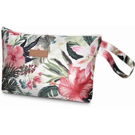 Necessär med rosa-grönt blommotiv "Marsilia"