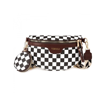 Crossbody väska för kvinnor, brun