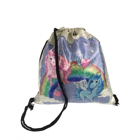 Gymnasitkpåse Unicorn / Enhörning mönster 8