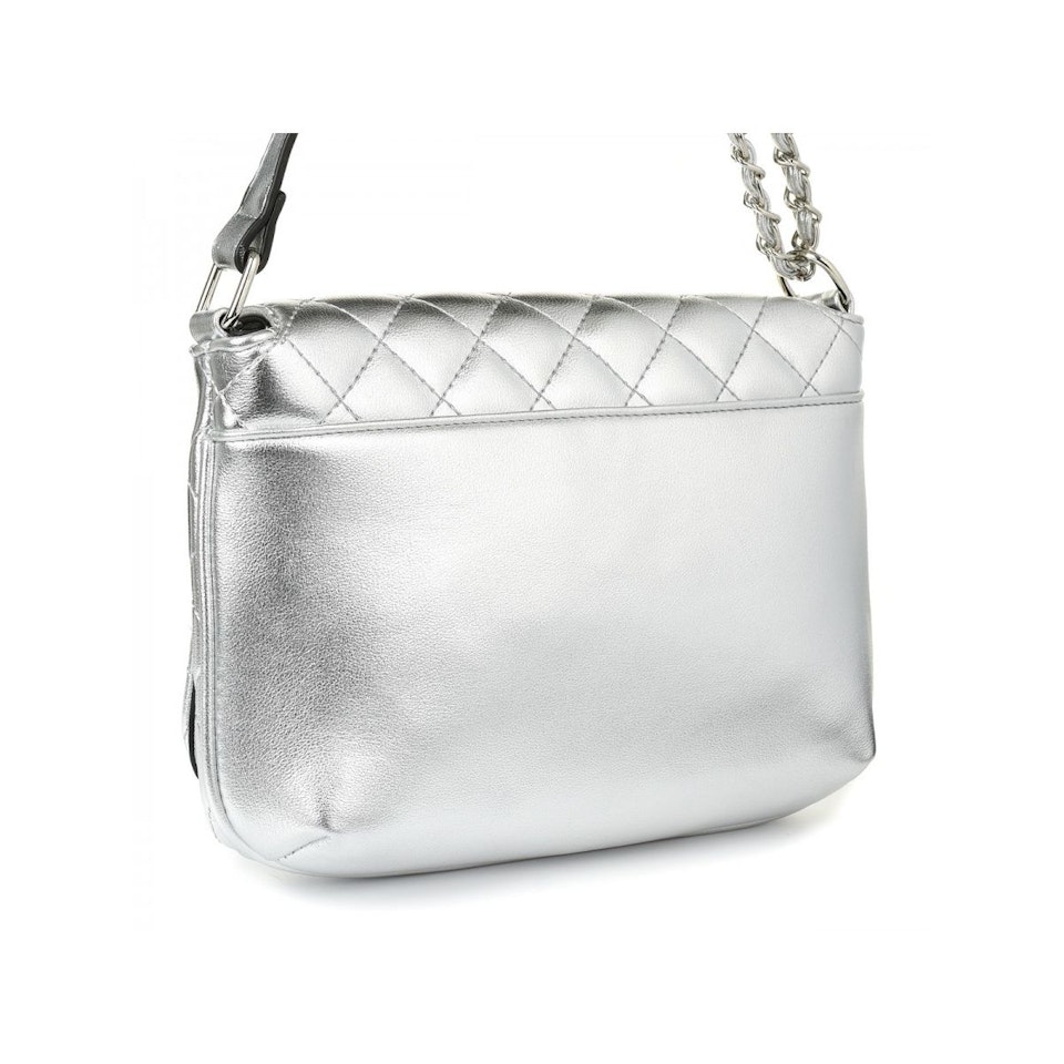 Versoli handväska i ekologisk läder, silver - Bags24.se