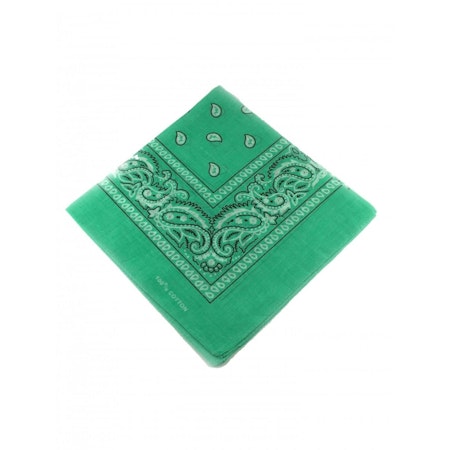 Bandana, grön Paisly