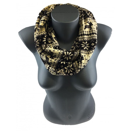 Stickad snood 3