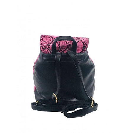 Designerryggsäck ECO ormskinn, rosa