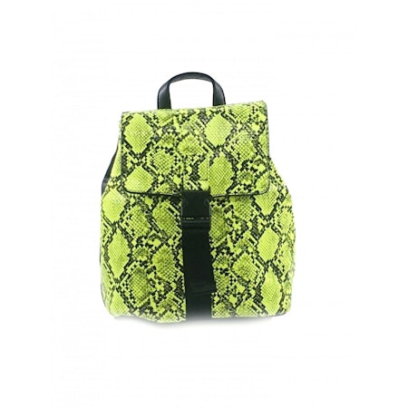 Designerryggsäck ECO ormskinn, gul