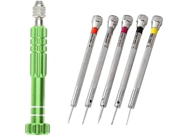 Set: 6 olika skruvmejslar + munstycken