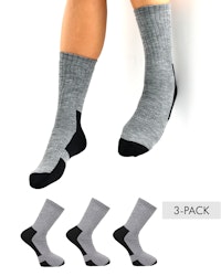 Thermal Hiking Wool Socks Grey/Black 3-pack