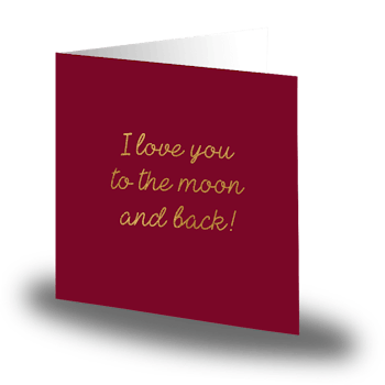 'I LOVE YOU TO THE MOON AND BACK' - VINRÖD