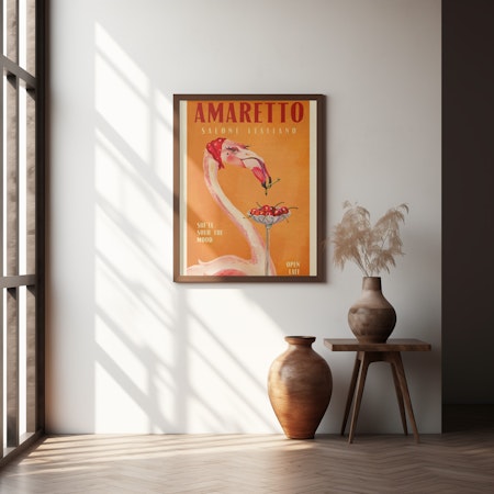 Kopia Art Deco Prosecco Wall Art Of An Ostrich