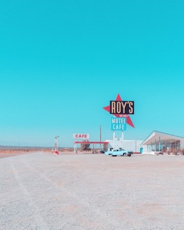 Roys Motel Cafe Vintage Sign