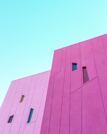 Saguaro Hotel Pink Building Walls