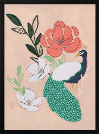 Peacock and Florals Erum Khalili