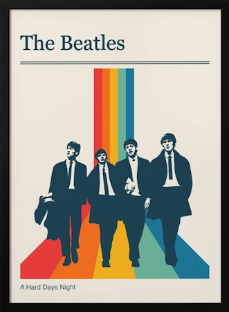 The Beatles Retro Gig Poster