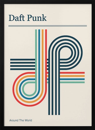 Daft Punk Retro Poster